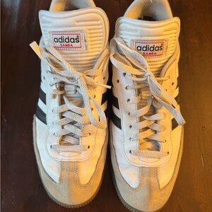Adidas Samba Men's White and Black Sneakers